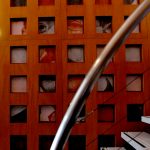Imagen de Leopoldo Lugones sobre una de las paredes de la Biblioteca.
