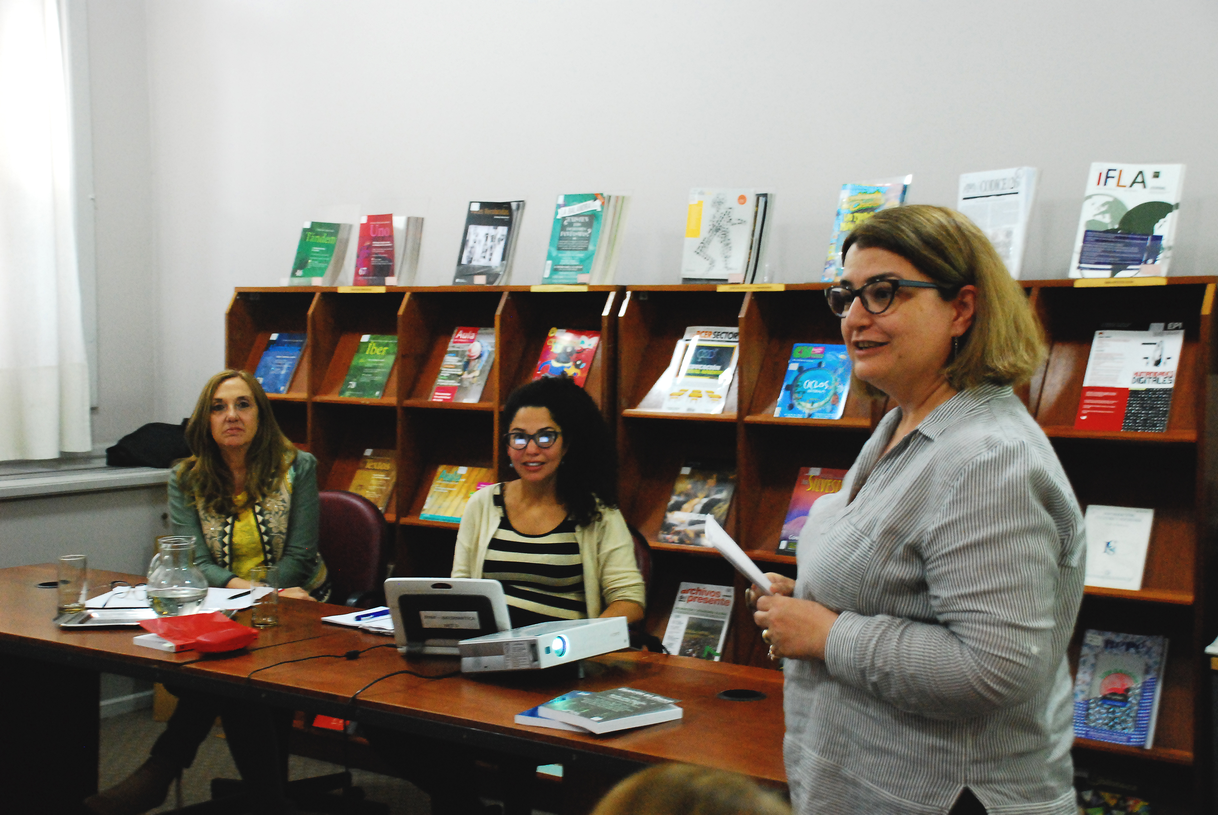 Dra. Renata Giovine, Dra. Emilia Di Piero, y Mariana Alcobre