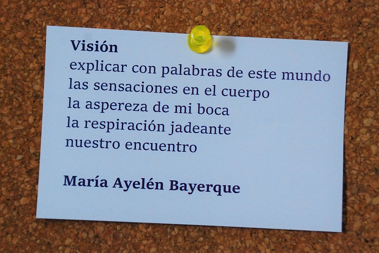 Poema de participante del taller