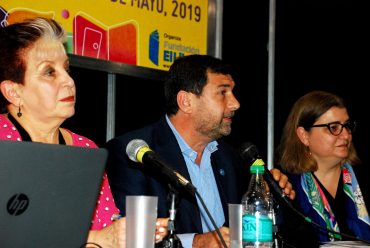 Elsa Barber (BNMM), Alejandro Santa (BCN) y Mariana Alcobre (BNM)